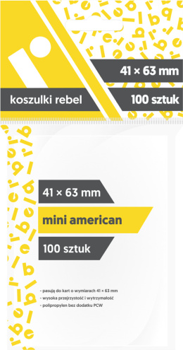 Koszulki Rebel 41x63 mm - Mini American