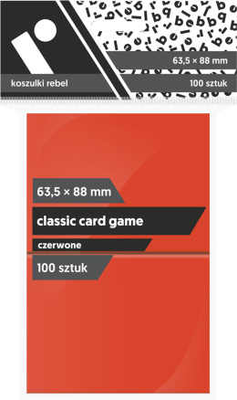 Koszulki Rebel 63,5x88 mm Classic Card Game - Czerwone