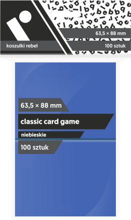 Koszulki Rebel 63,5x88 mm Classic Card Game - Niebieskie