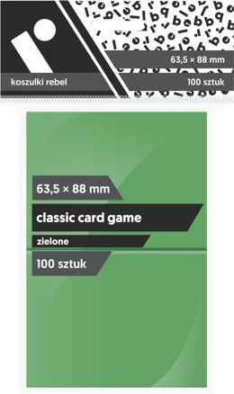 Koszulki Rebel 63,5x88 mm Classic Card Game - Zielone