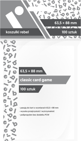 Koszulki Rebel 63,5x88 mm - Classic Card Game
