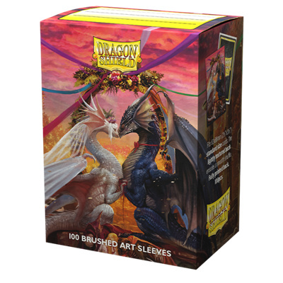 Dragon Shield Brushed Art Sleeves - Valentine Dragon 2023