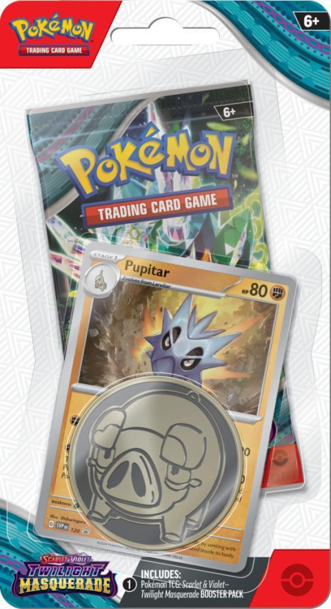 Pokemon TCG: Twilight Masquerade Checklane Blister - Pupitar