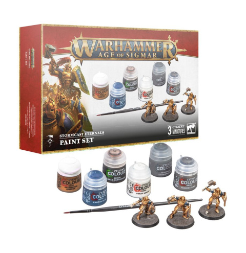 AGE OF SIGMAR STORMCAST + PAINT SET