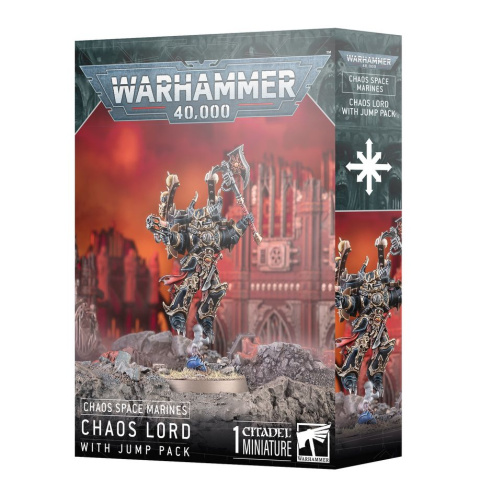 CHAOS SPACE MARINES CHAOS LORD WITH JUMP PACK