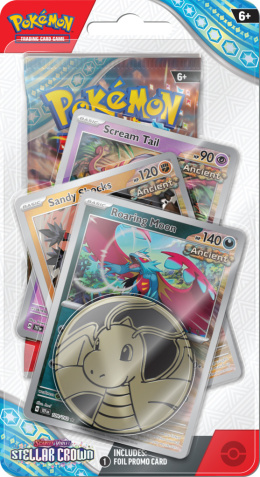 Pokemon TCG: Stellar Crown Premium Checklane Blister - Roaing Moon