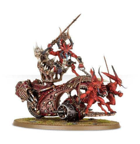 RENDMASTER, HERAL OF KHORNE ON BLOOD THRONE