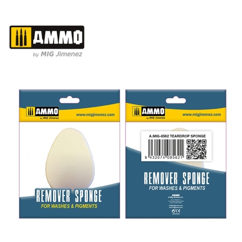 Ammo: Remover Sponge for Washes & Pigments - Teardrop Sponge