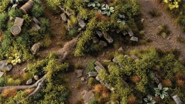 Strong Green Shrubs Tufts