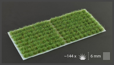 Grass tufts - 6 mm - Strong Green (Small)