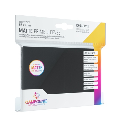 Koszulki Gamegenic Matte Prime CCG 66x91 mm - Black