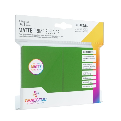 Koszulki Gamegenic Matte Prime CCG 66x91 mm - Green