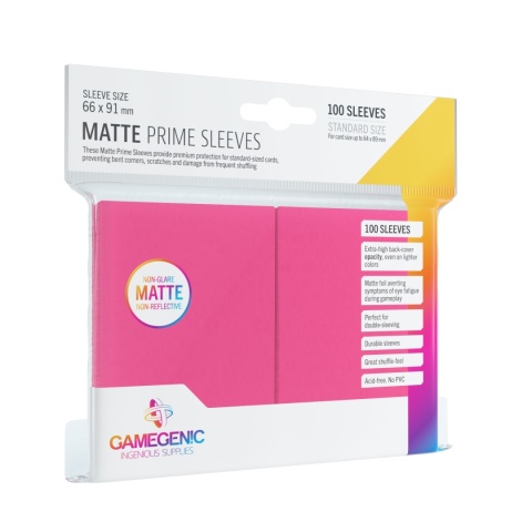 Koszulki Gamegenic Matte Prime CCG 66x91 mm - Pink