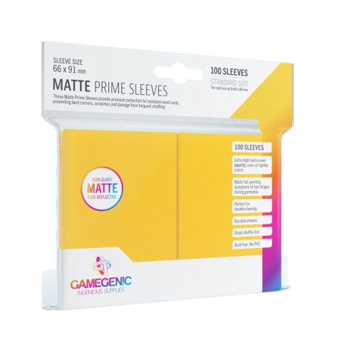 Koszulki Gamegenic Matte Prime CCG 66x91 mm - Yellow