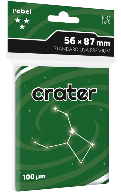 Koszulki Rebel 56x87 mm CCG Premium - Crater