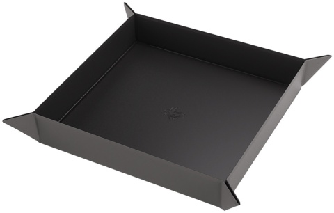 Magnetic Dice Tray - Square - Black / Gray