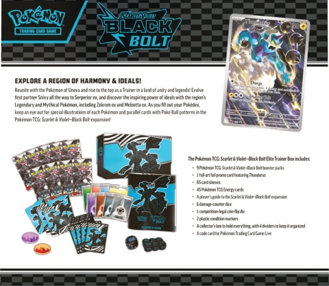 Pokemon TCG Black Bolt - ETB Elite Trainer Box