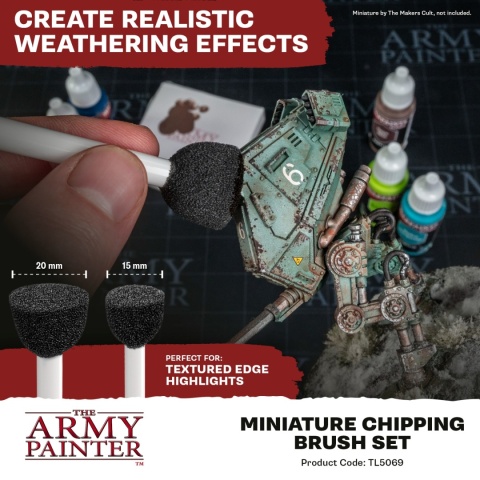 The Army Painter: Miniature Chipping Brush Set