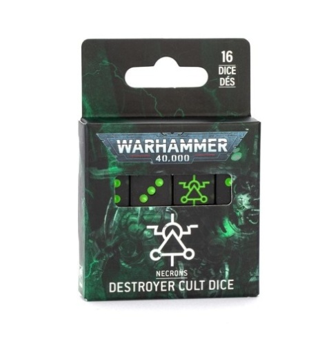 WARHAMMER 40000 NECRONS DESTROYER CULT DICE