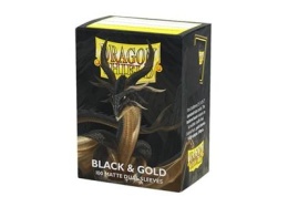 Dragon Shield Sleeves Matte Dual - Black & Gold