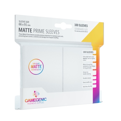 Koszulki Gamegenic Matte Prime CCG 66x91 mm - White
