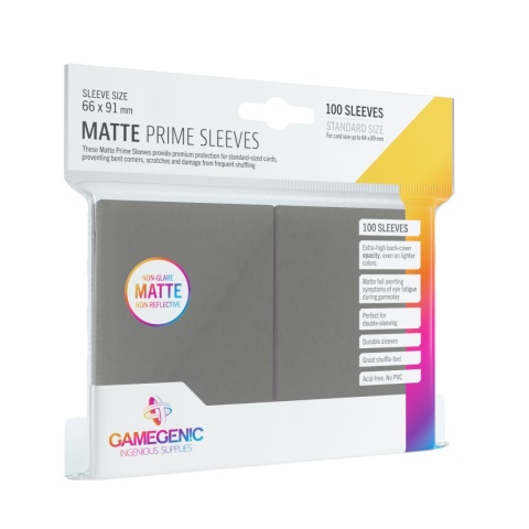 Koszulki Gamegenic Matte Prime CCG 66x91 mm - Dark Gray