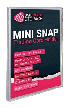 Mini Snap Card Holder Ultra clear