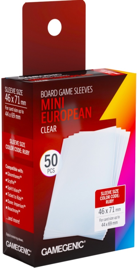 Gamegenic Koszulki Mini European 46x71 mm - 50 sztuk